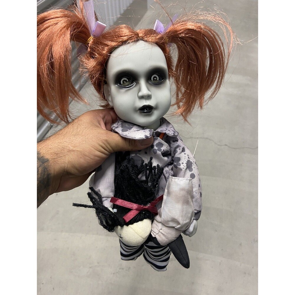 Home Depot Accents 12" Halloween Animated LED Horror Child With Doll New